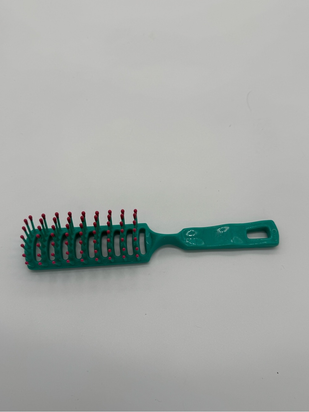 Teal Vent Brush with Pink-Tipped Bristles - Women Hair
